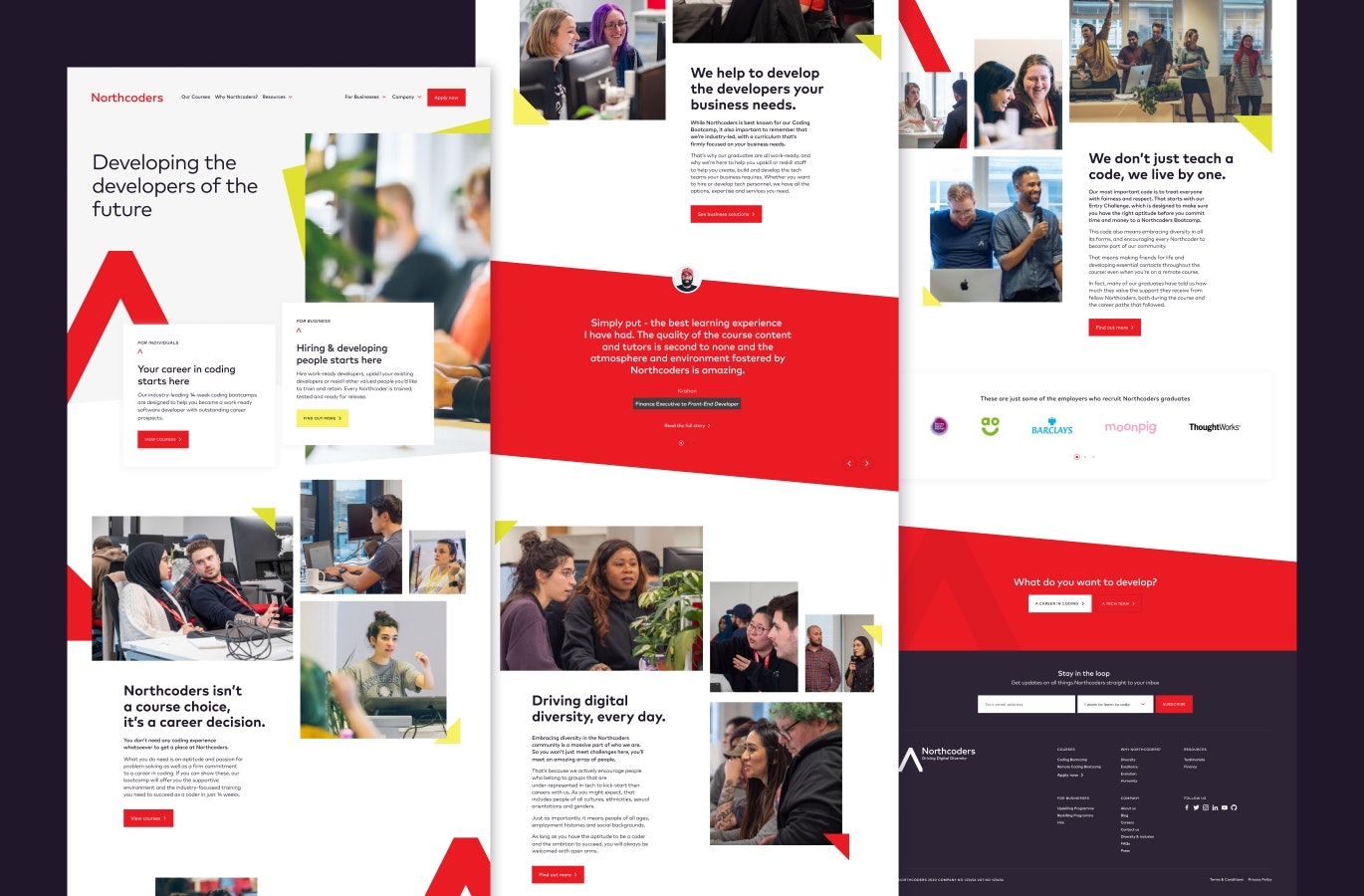 Northcoders website